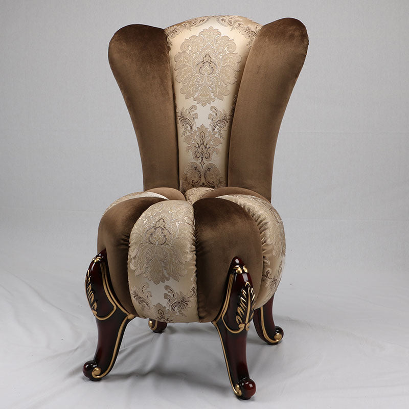 Velvet Armless Parsons Chair with Split Back, 18.11" W √ó 18.11" L √ó 38.19" H