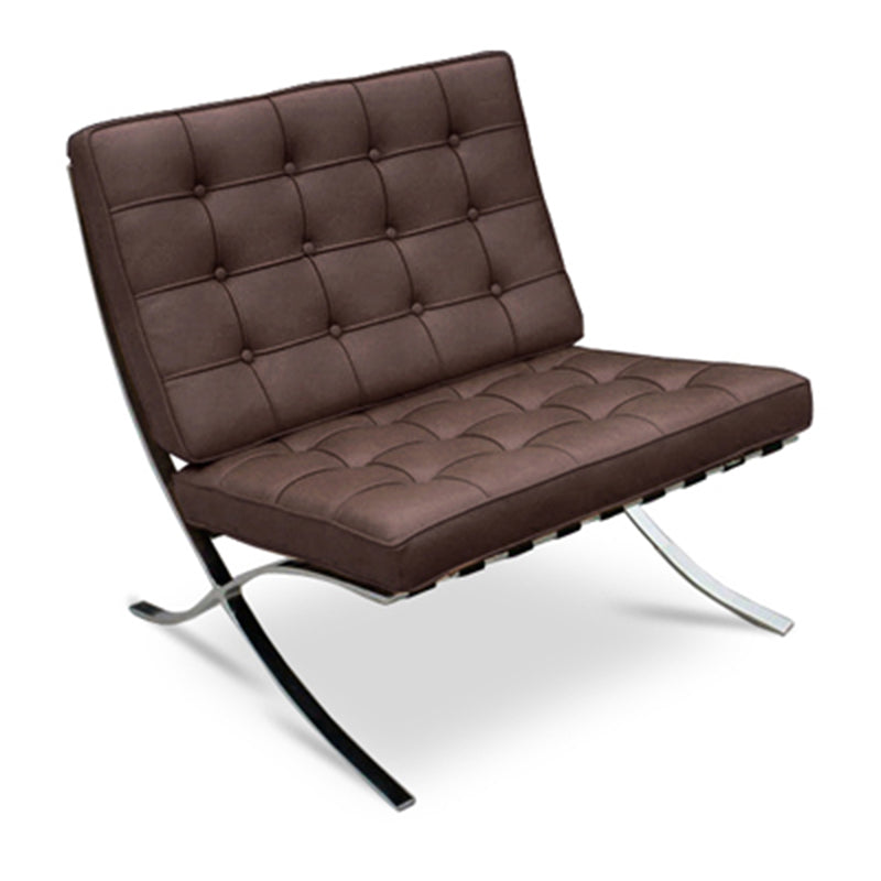 Faux Leather Accent Chair 29.52" L x 30.70" W x 30.70" H Tufted Lounge Chair