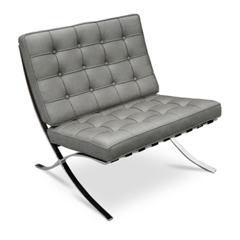 Faux Leather Accent Chair 29.52" L x 30.70" W x 30.70" H Tufted Lounge Chair