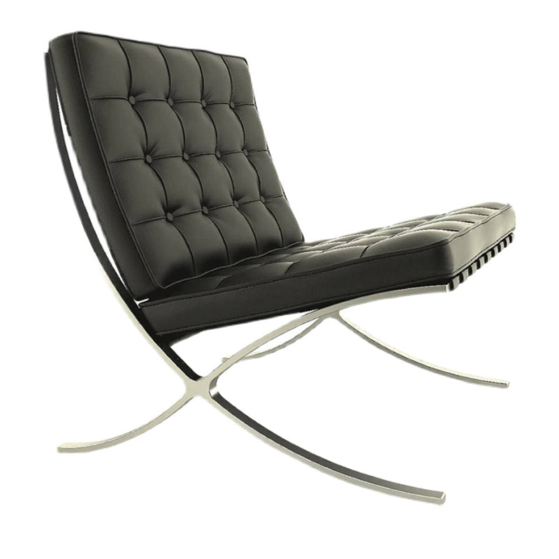 Faux Leather Accent Chair 29.52" L x 30.70" W x 30.70" H Tufted Lounge Chair