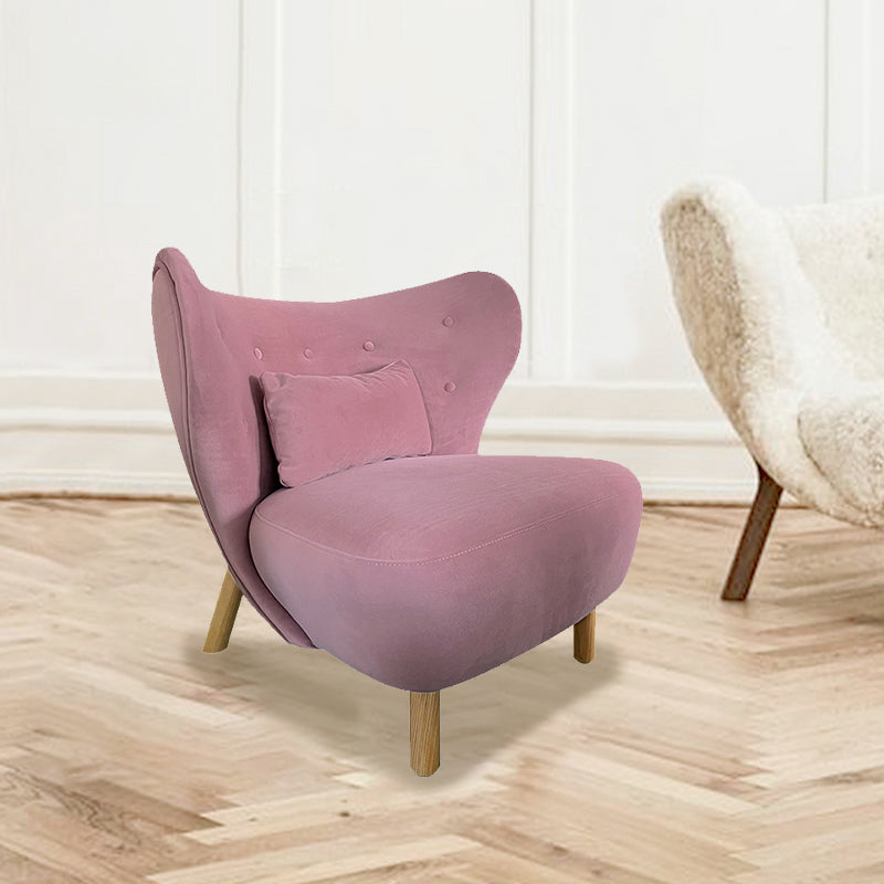 30.7" L x28.3"W x31.4"H Chair Armless Solid Wood Frame Chair