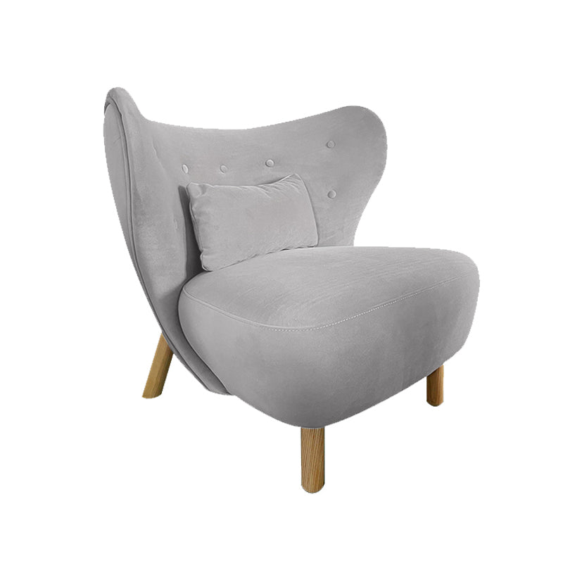 30.7" L x28.3"W x31.4"H Chair Armless Solid Wood Frame Chair