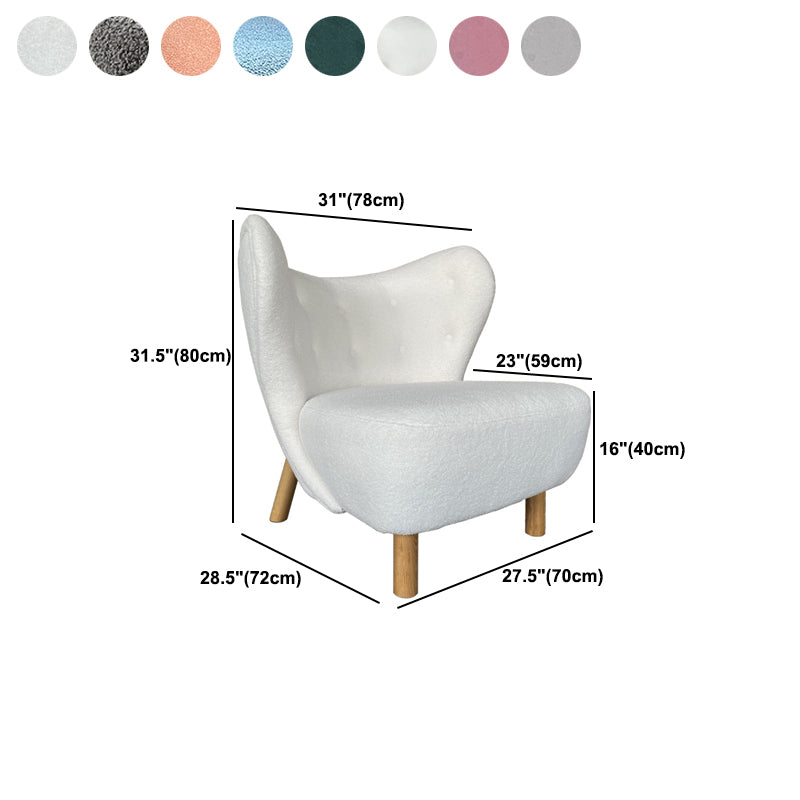 30.7" L x28.3"W x31.4"H Chair Armless Solid Wood Frame Chair