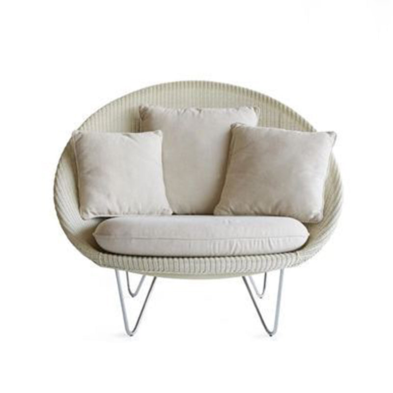 41.34"L x 33.86"W x 36.61"H Contemporary Woven Back Papasan Chair
