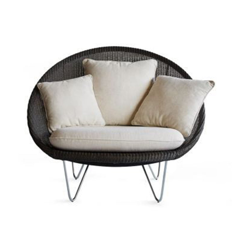 41.34"L x 33.86"W x 36.61"H Contemporary Woven Back Papasan Chair