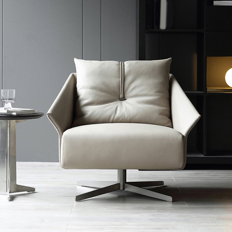 Faux Leather Chair 33" L x29.5"W x27.5"H Swivel Chair for Living Room