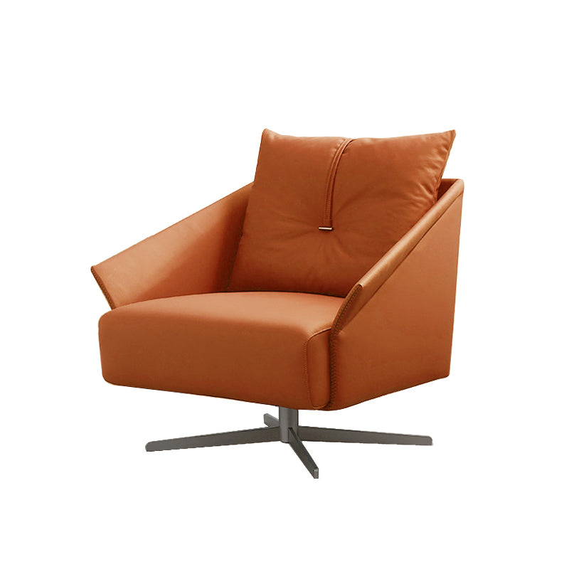 Faux Leather Chair 33" L x29.5"W x27.5"H Swivel Chair for Living Room