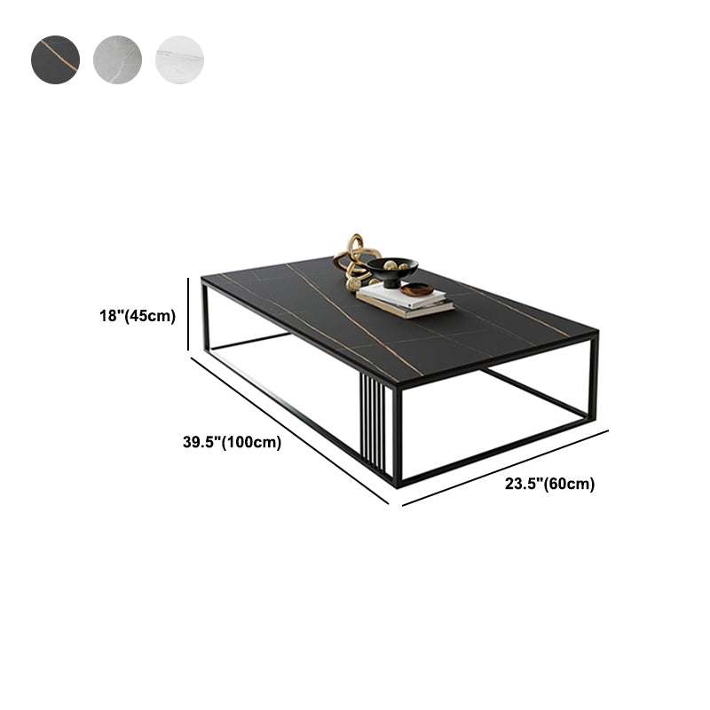 Slate Rectangular Coffee Table Frame 1 Coffee Table for Living Room