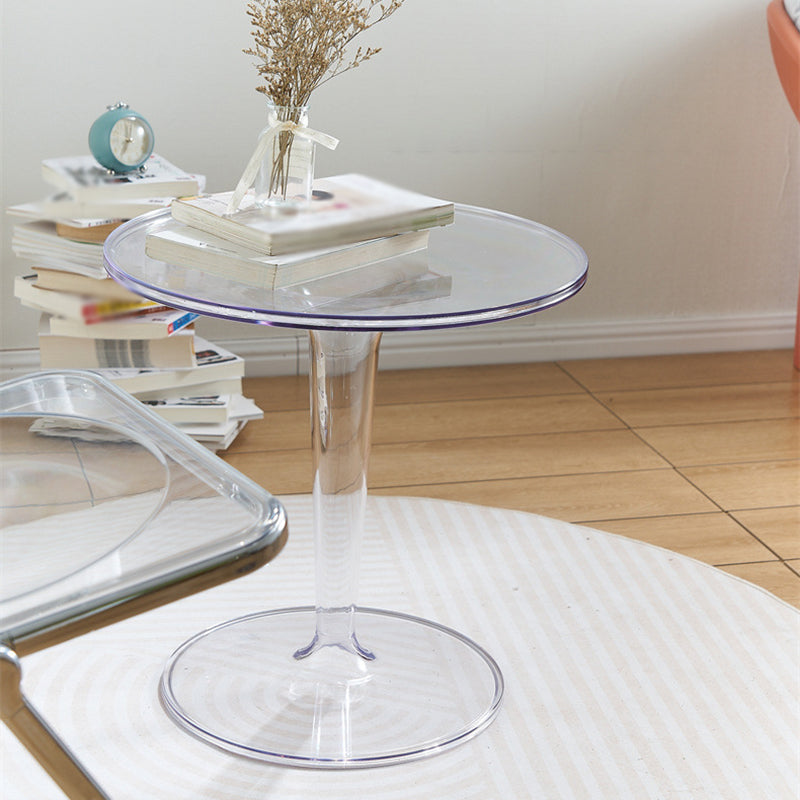 Modern Style Acrylic Material Multicolor Choice of Round Side Table