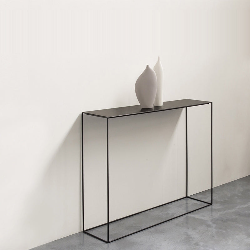 Ironcraft Rectangle Console Table Contemporary Accent Table for Hall