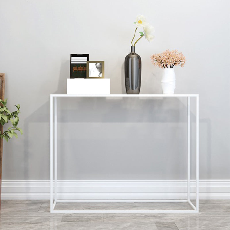 Ironcraft Rectangle Console Table Contemporary Accent Table for Hall