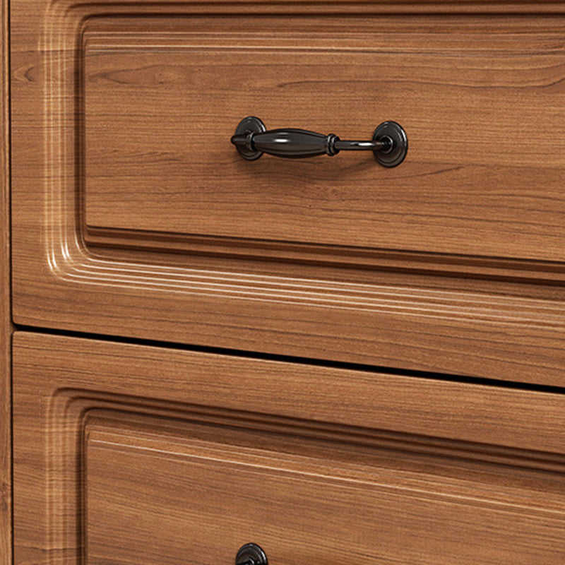 Wood Accent Cabinet with Drawer Contemporary  Rectangle Side Cabinet