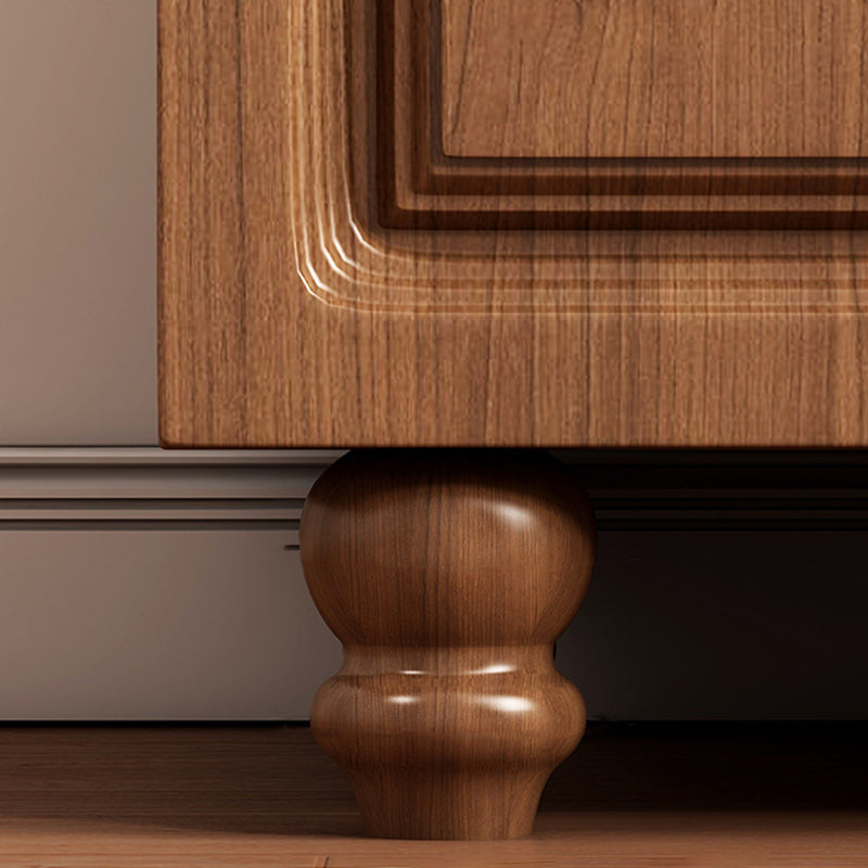 Wood Accent Cabinet with Drawer Contemporary  Rectangle Side Cabinet