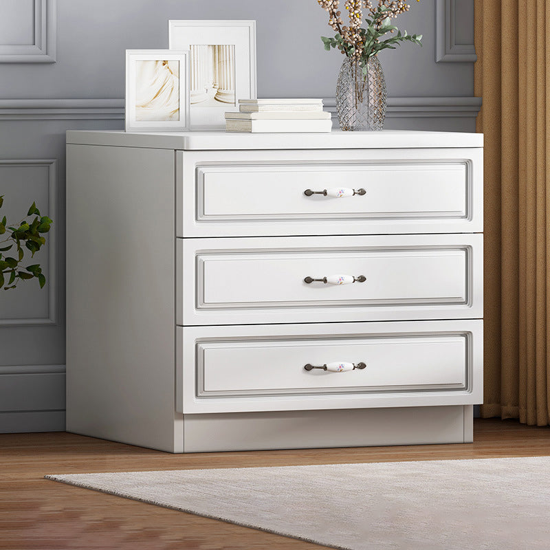 Contemporary Wood Accent Cabinet with Drawer Rectangle Accent Chest