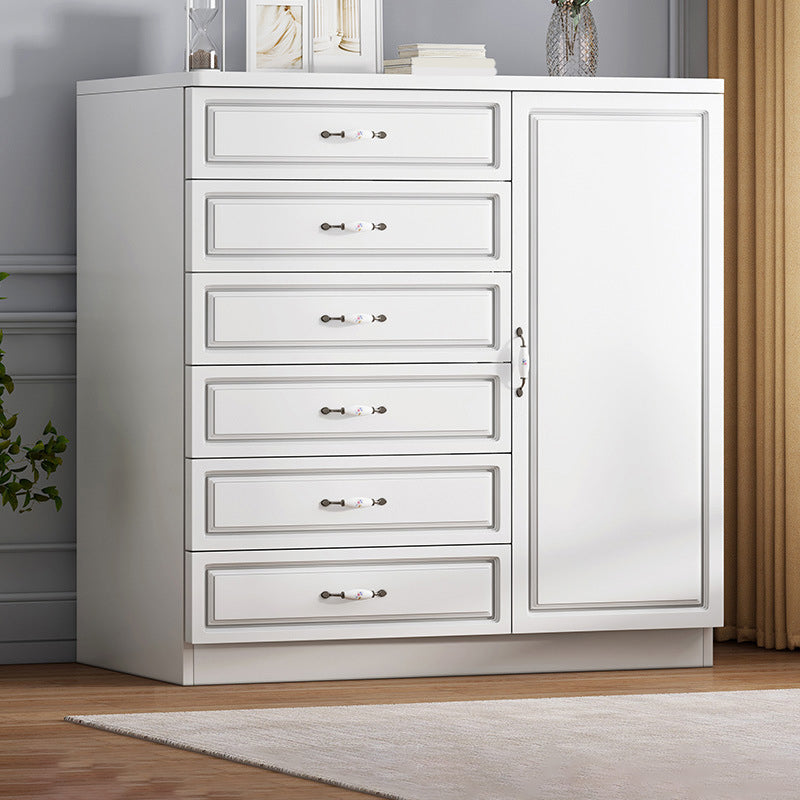 Contemporary Wood Accent Cabinet with Drawer Rectangle Accent Chest