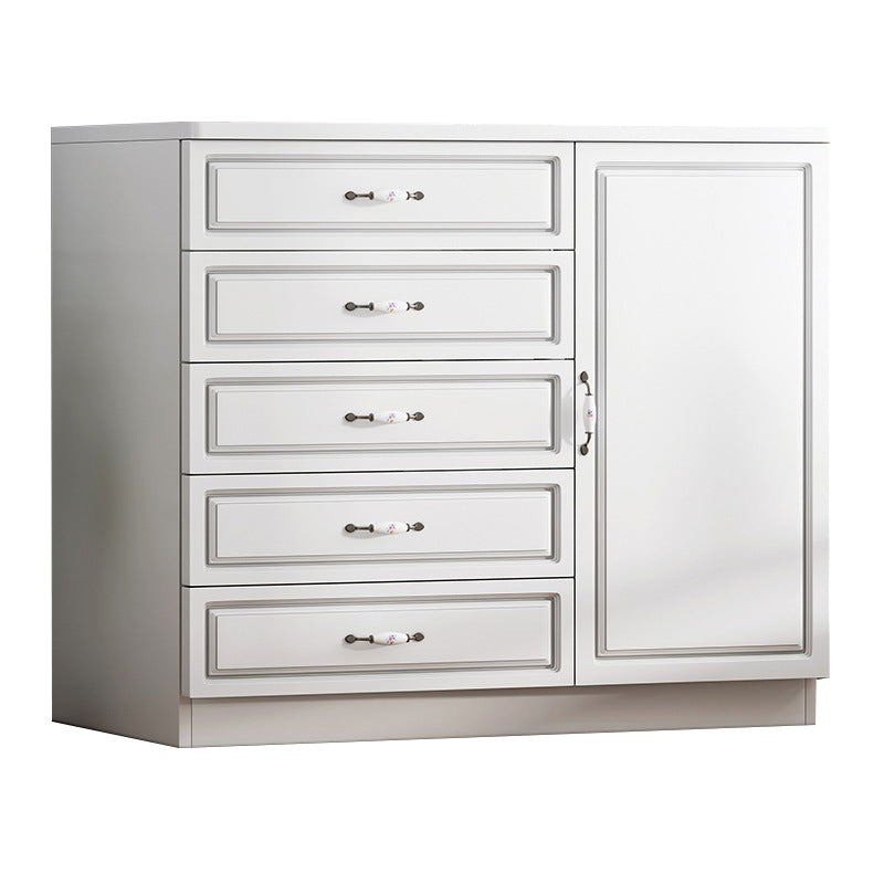 Contemporary Wood Accent Cabinet with Drawer Rectangle Accent Chest