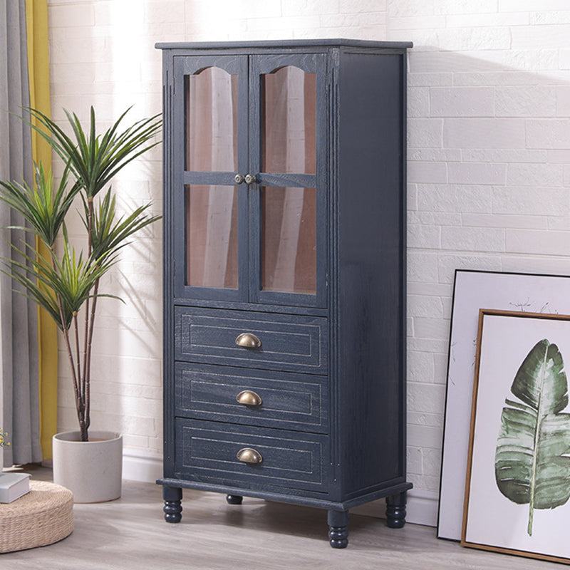 23.62" L x 13.77" W Industrial Wood Accent Cabinet with Drawer Rectangle Side Cabinet