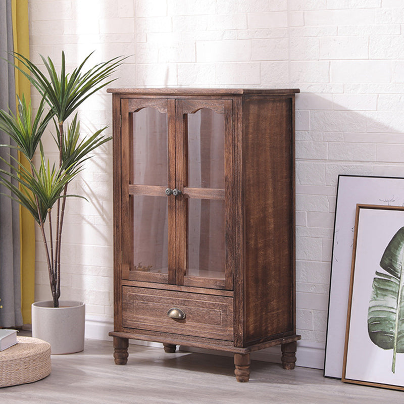 23.62" L x 13.77" W Industrial Wood Accent Cabinet with Drawer Rectangle Side Cabinet