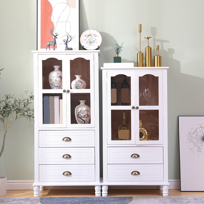23.62" L x 13.77" W Industrial Wood Accent Cabinet with Drawer Rectangle Side Cabinet