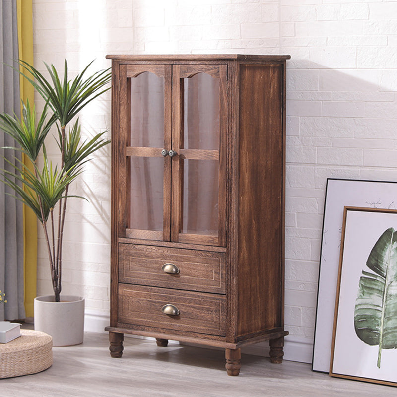 23.62" L x 13.77" W Industrial Wood Accent Cabinet with Drawer Rectangle Side Cabinet