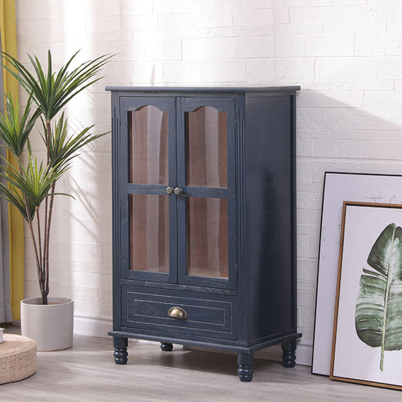 23.62" L x 13.77" W Industrial Wood Accent Cabinet with Drawer Rectangle Side Cabinet