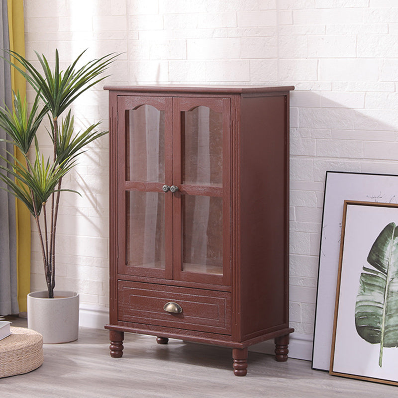 23.62" L x 13.77" W Industrial Wood Accent Cabinet with Drawer Rectangle Side Cabinet