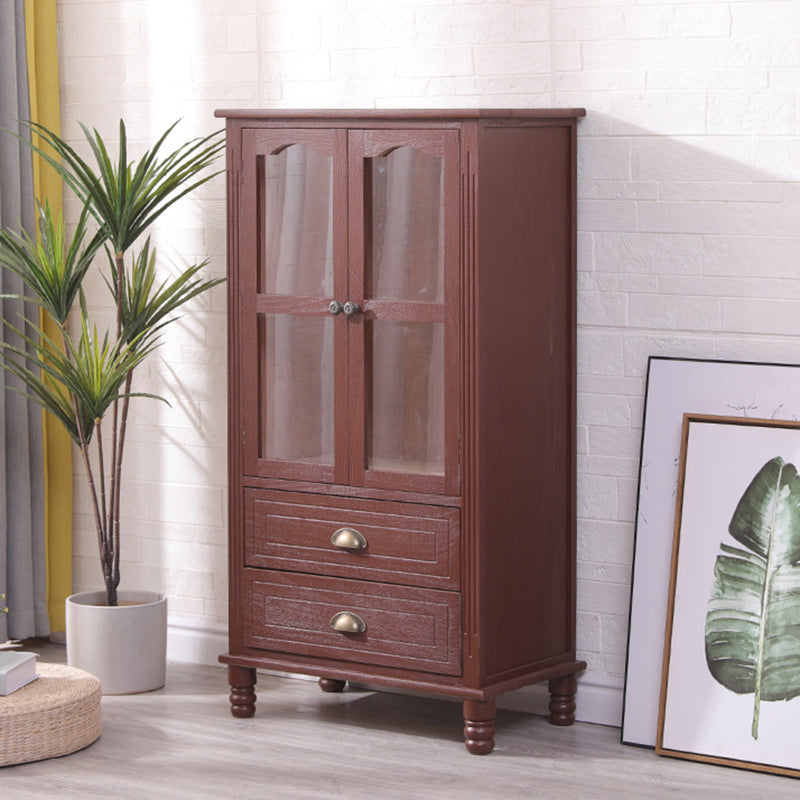 23.62" L x 13.77" W Industrial Wood Accent Cabinet with Drawer Rectangle Side Cabinet