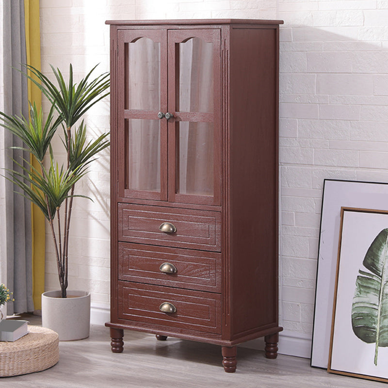 23.62" L x 13.77" W Industrial Wood Accent Cabinet with Drawer Rectangle Side Cabinet