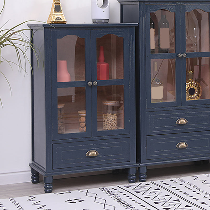23.62" L x 13.77" W Industrial Wood Accent Cabinet with Drawer Rectangle Side Cabinet