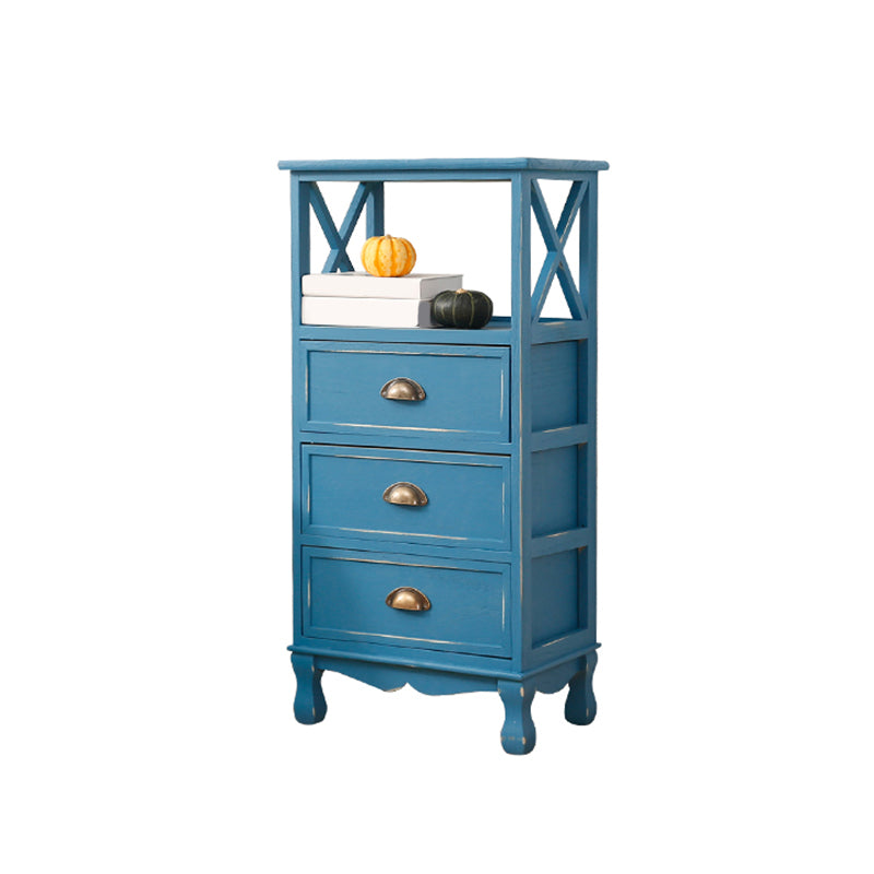 Mid-Century Modern Wood Accent Chest with Drawer Rectangle Chest