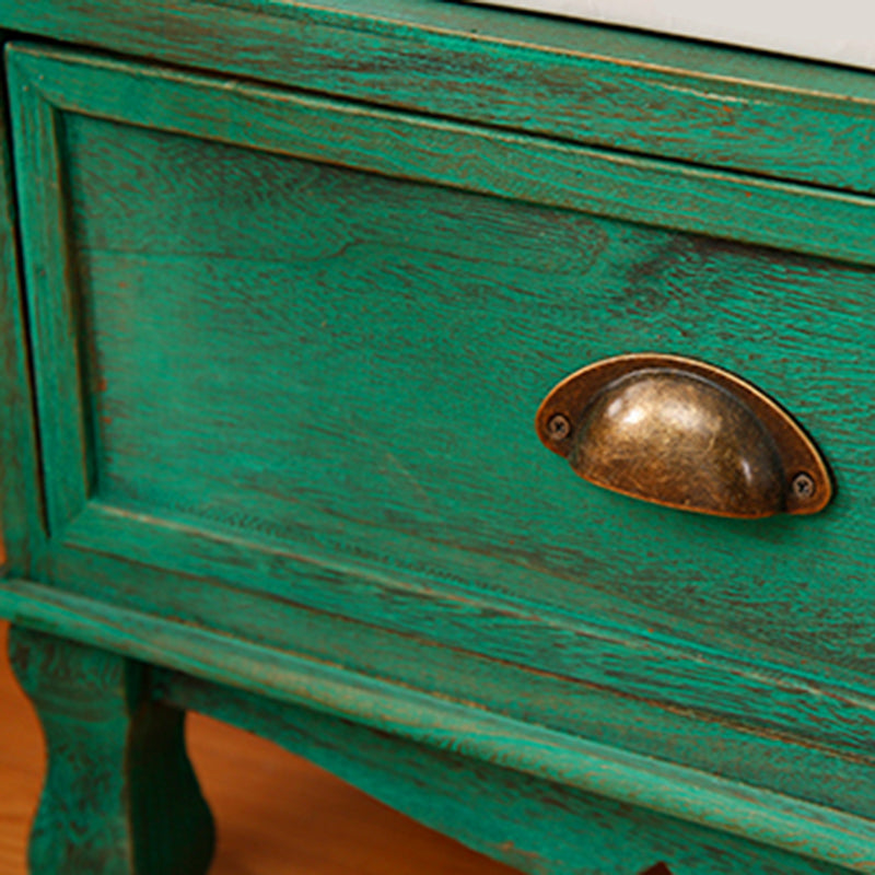 Mid-Century Modern Wood Accent Chest with Drawer Rectangle Chest