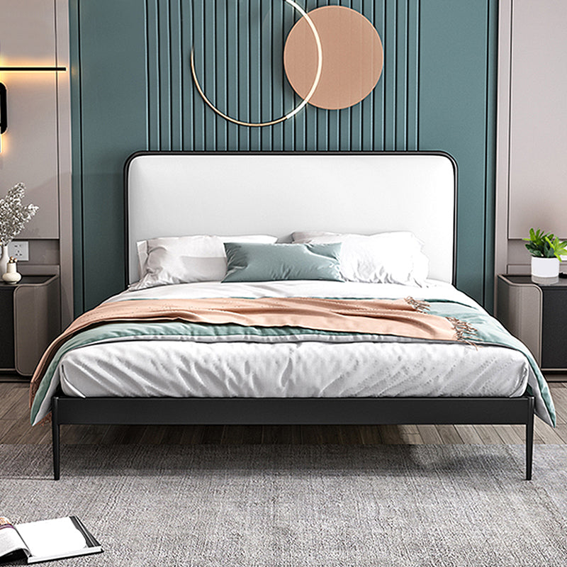 Metal Low Profile Bed Frame 43.31-inch H Wire-Grid Bed with Headboard