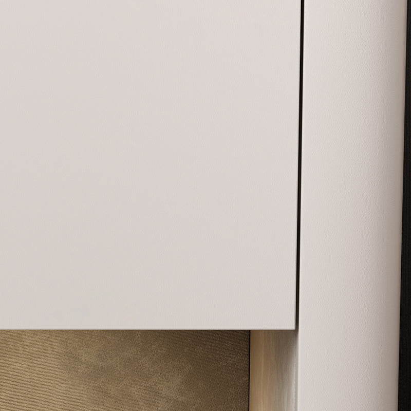 Modern Solid Wood and Slate Night Table Drawer Storage Bed Nightstand