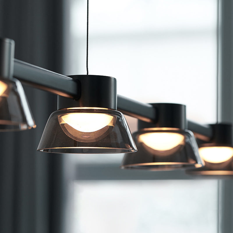 Modern Hanging Island Light Glass LED Hanging Lighting Fixture for Sitting Room