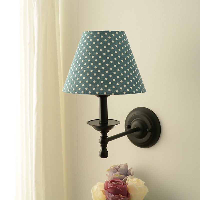 Macaron Wall Mount Light 1-Light Wall Light with Fabric Shade for Dining Room