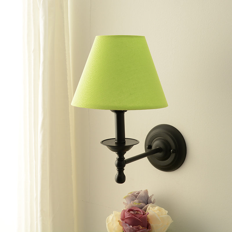 Macaron Wall Mount Light 1-Light Wall Light with Fabric Shade for Dining Room