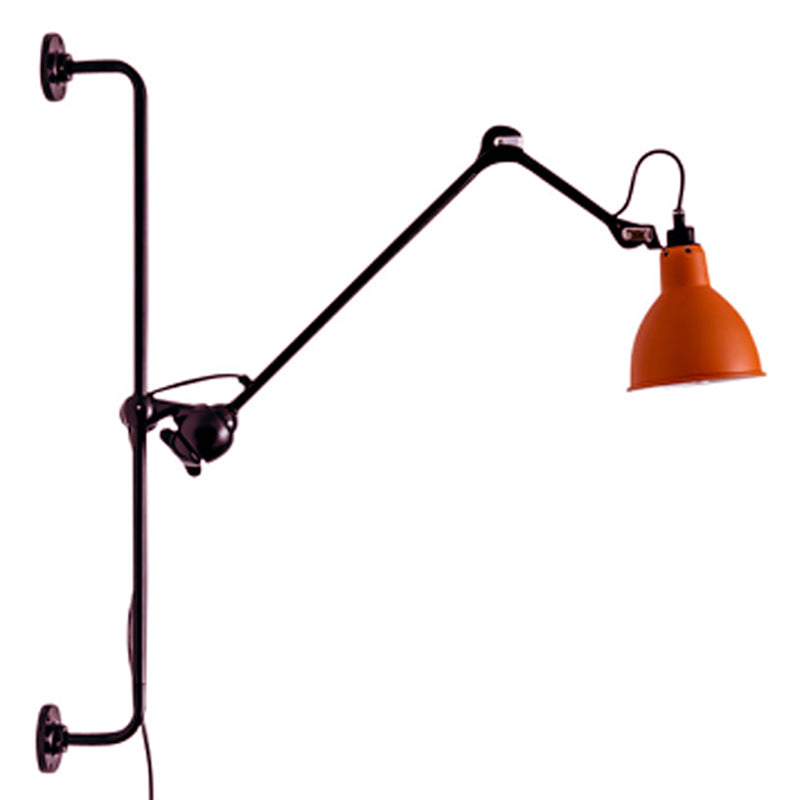 Modern Metal Wall Sconce Linear Shape Reading Wall Light with Aluminum Shade for Bedroom