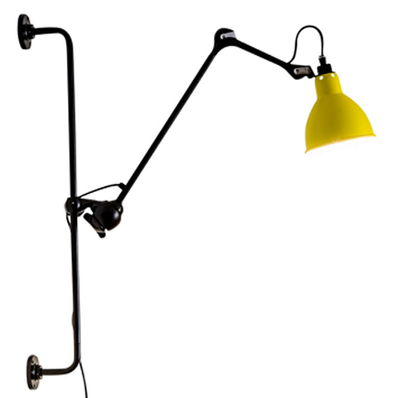 Modern Metal Wall Sconce Linear Shape Reading Wall Light with Aluminum Shade for Bedroom