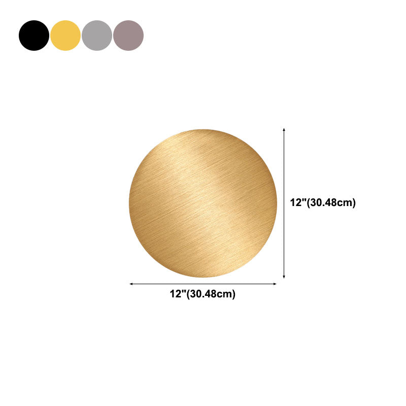 Modern Minimalist LED Wall Light Metal Circular Wall Lamp for Living Room