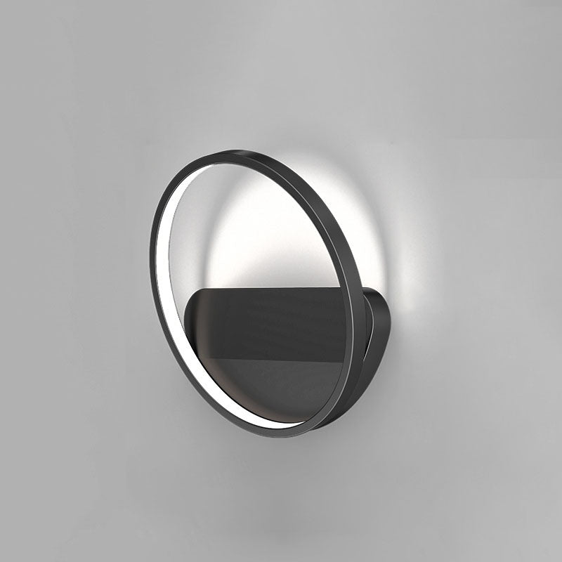 Modern Minimalist LED Wall Lamp Metal Geometric Wall Light with Acrylic Shade