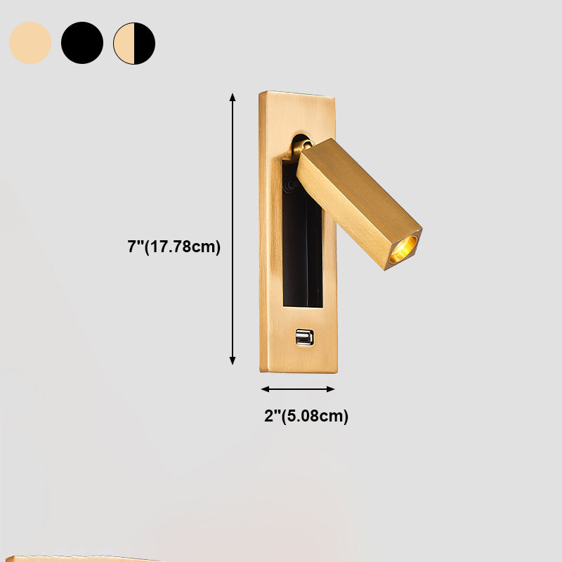 Modern Simplicity LED Wall Lamp Metal Reading Wall Light for Bedroom