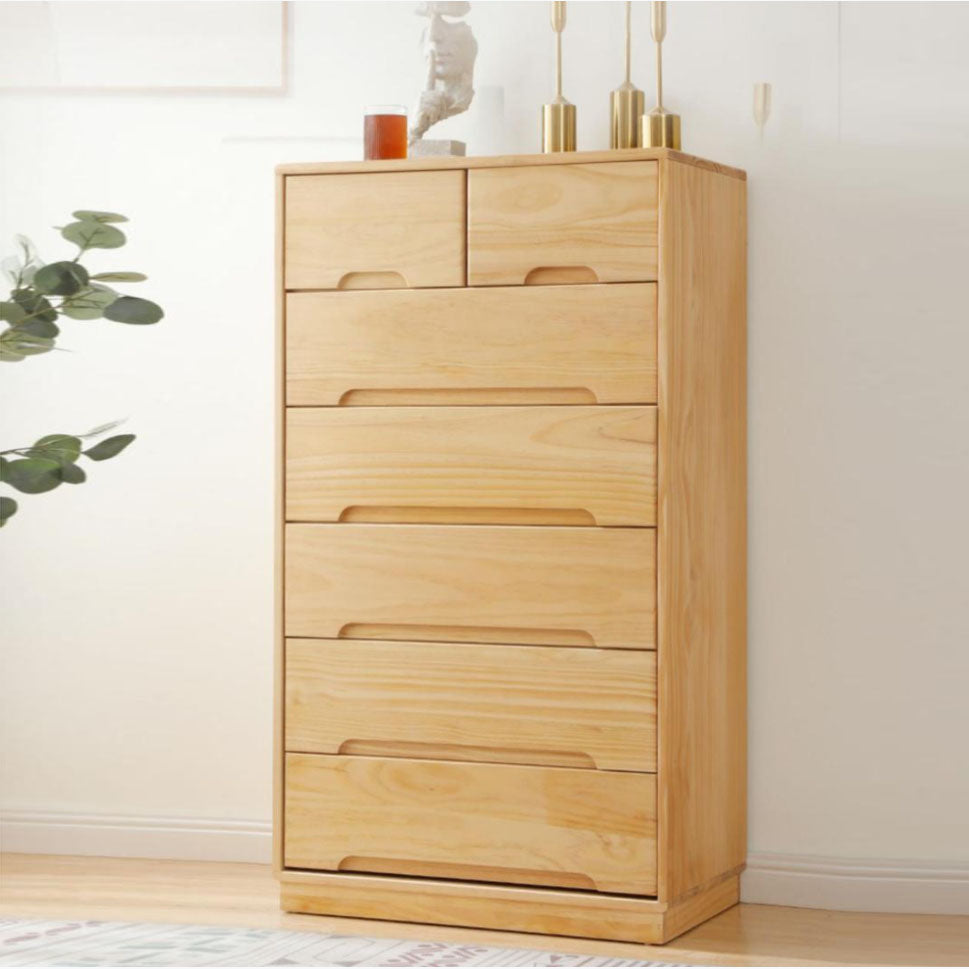 Modern Solid Wood Lingerie Chest Bedside Vertical Storage Chest