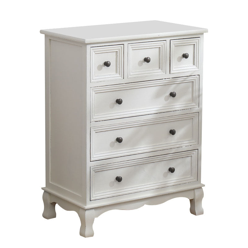 American Traditional Style Wooden Storage Chest Dresser Bedroom Storage Chest