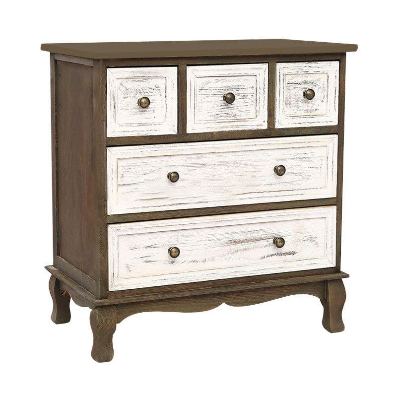 American Traditional Style Wooden Storage Chest Dresser Bedroom Storage Chest