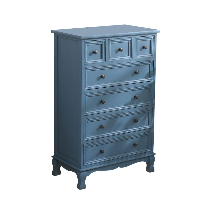 American Traditional Style Wooden Storage Chest Dresser Bedroom Storage Chest