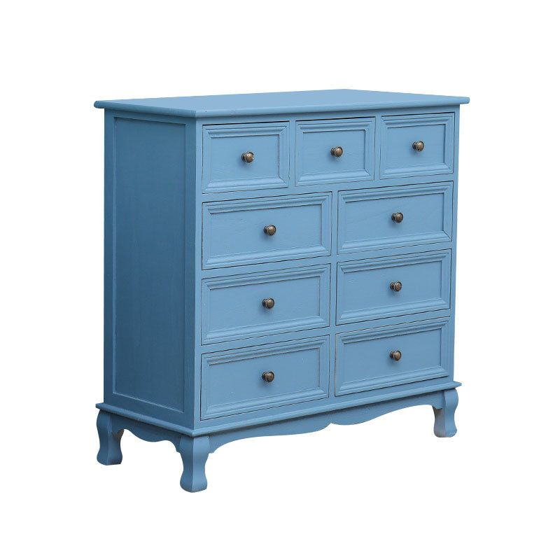 American Traditional Style Wooden Storage Chest Dresser Bedroom Storage Chest