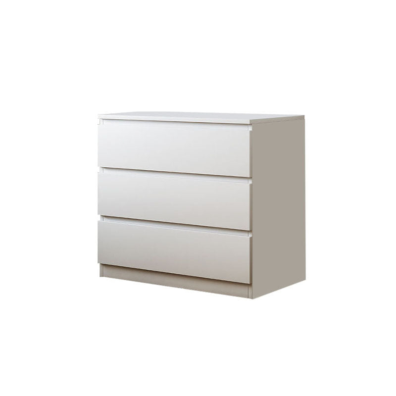 Bedroom Storage Chest Dresser Modern Style White Storage Chest with Drawers