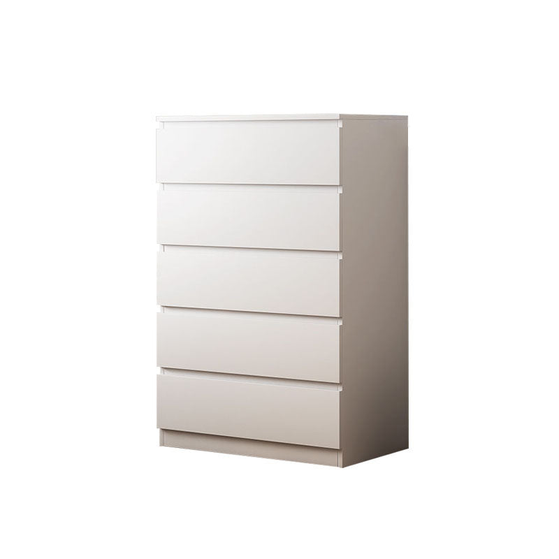 Bedroom Storage Chest Dresser Modern Style White Storage Chest with Drawers