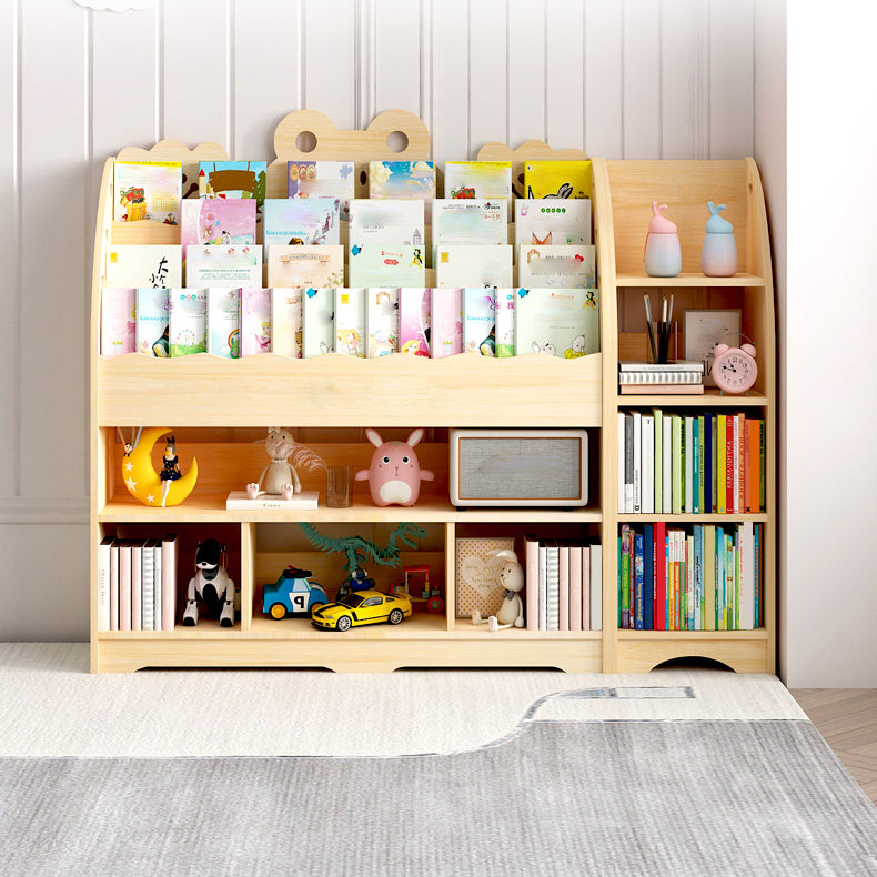 Modern Style Bookcase Solid Wood Bookshelf for Home Office Use