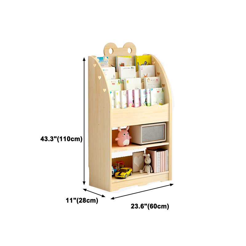 Modern Style Bookcase Solid Wood Bookshelf for Home Office Use